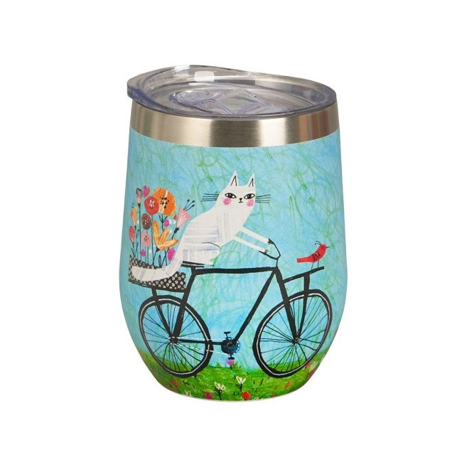 Kubek termiczny Kot na Rowerze 330 ml DUO