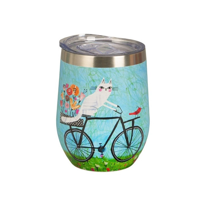Kubek termiczny Kot na Rowerze 330 ml DUO