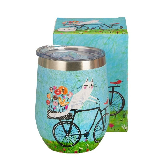 Kubek termiczny Kot na Rowerze 330 ml DUO