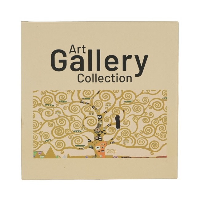 2 talerze deserowe Klimt Drzewo Życia 19,2 cm DUO