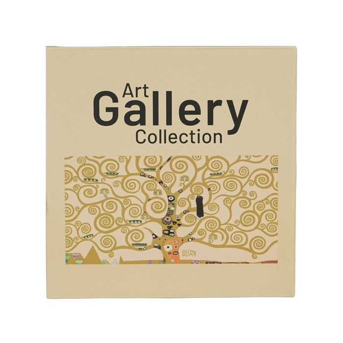 2 talerze deserowe Klimt Drzewo Życia 19,2 cm DUO