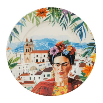 2 talerze deserowe Frida Mexican Art 19,2 cm 2