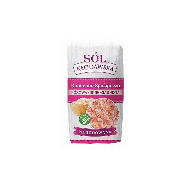 Sól Kłodawska różowa gruboziarnista niejodowana 1 kg
