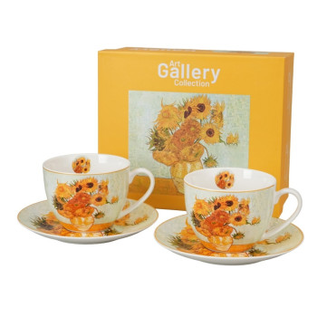 2 filiżanki Van Gogh Słoneczniki 270 ml DUO Art Gallery