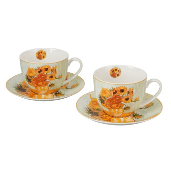 2 filiżanki Van Gogh Słoneczniki 270 ml DUO Art Gallery 2