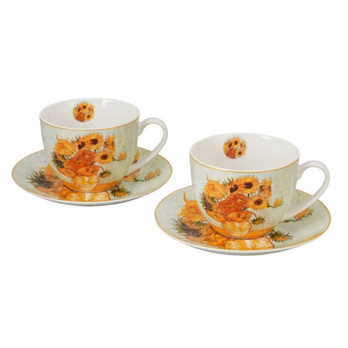 2 filiżanki Van Gogh Słoneczniki 270 ml DUO Art Gallery