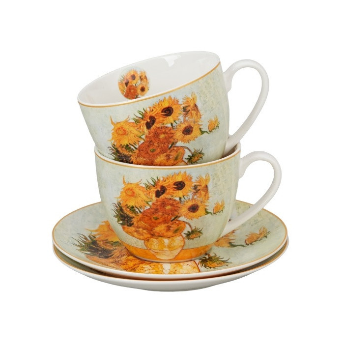 2 filiżanki Van Gogh Słoneczniki 270 ml DUO Art Gallery