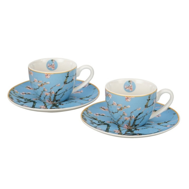 2 filiżanki espresso Van Gogh Migdałowiec 110 ml DUO