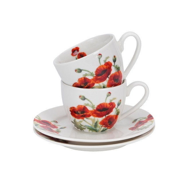 2 filiżanki espresso Maki 110 ml DUO Kwiaty Classics