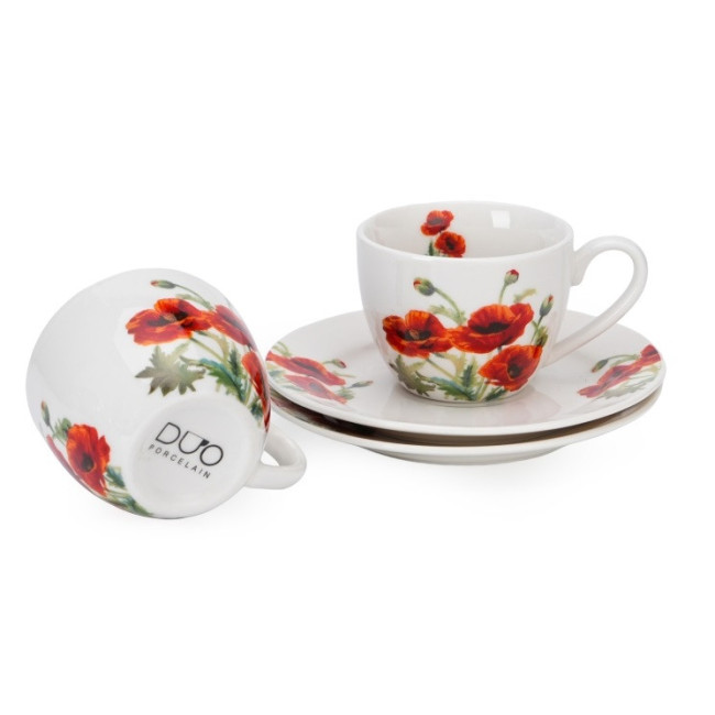 2 filiżanki espresso Maki 110 ml DUO Kwiaty Classics
