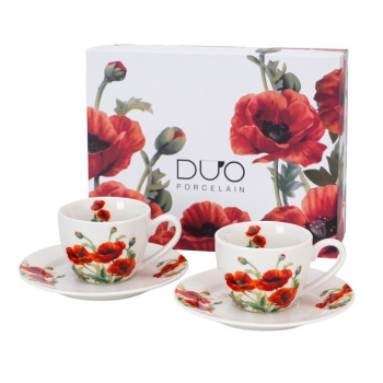 2 filiżanki espresso Maki 110 ml DUO Kwiaty Classics