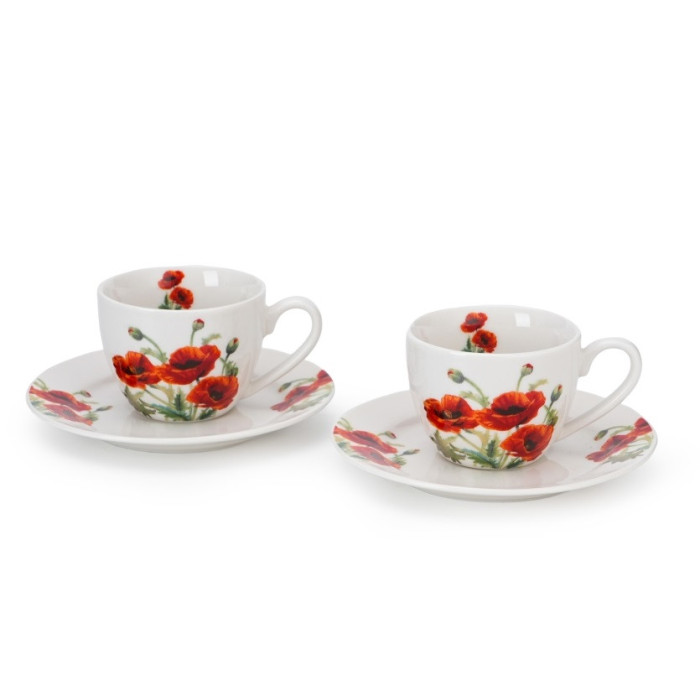 2 filiżanki espresso Maki 110 ml DUO Kwiaty Classics