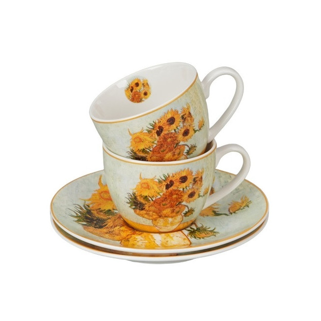 2 filiżanki espresso Van Gogh Słoneczniki 110 ml DUO