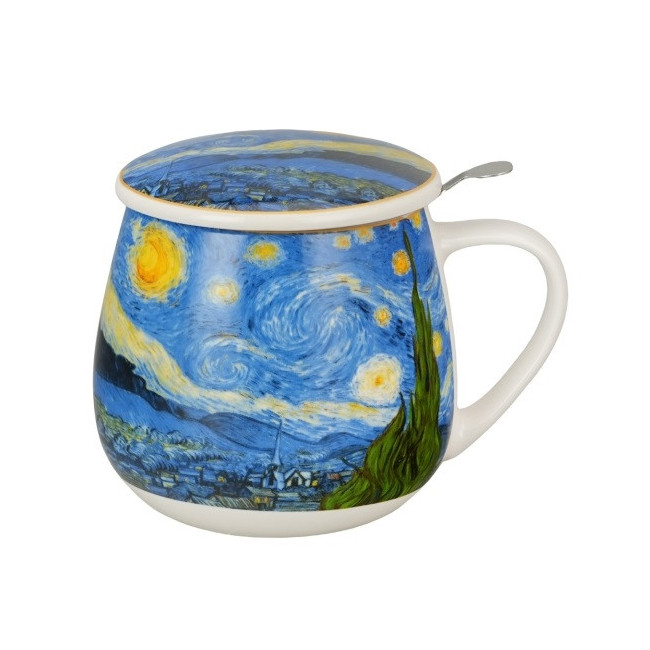 Kubek z zaparzaczem Van Gogh Gwiaździsta Noc 430 ml DUO