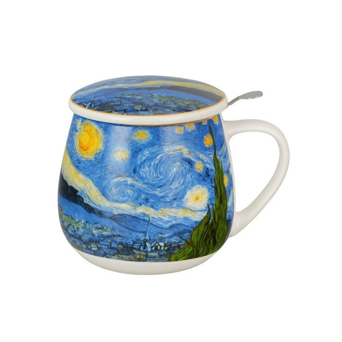 Kubek z zaparzaczem Van Gogh Gwiaździsta Noc 430 ml DUO