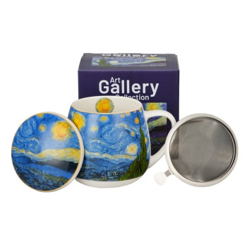 Kubek z zaparzaczem Van Gogh Gwiaździsta Noc 430 ml DUO