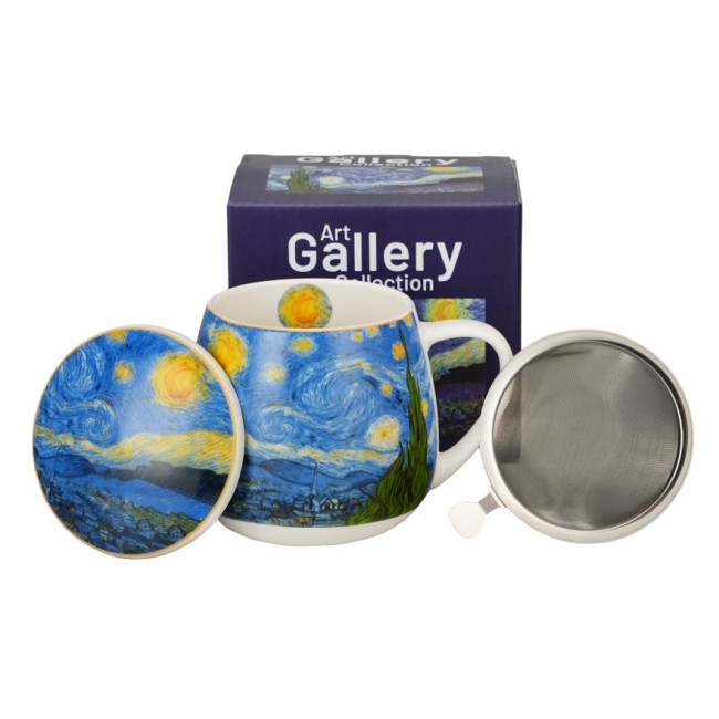 Kubek z zaparzaczem Van Gogh Gwiaździsta Noc 430 ml DUO
