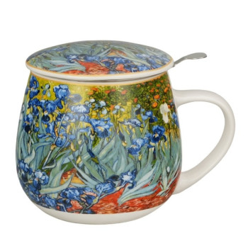 Kubek z zaparzaczem Van Gogh Irysy 430 ml DUO