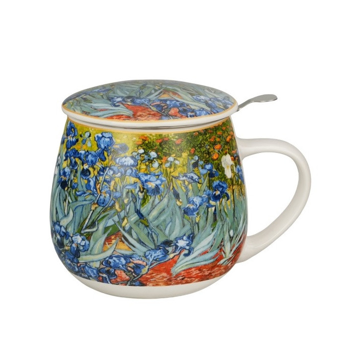 Kubek z zaparzaczem Van Gogh Irysy 430 ml DUO