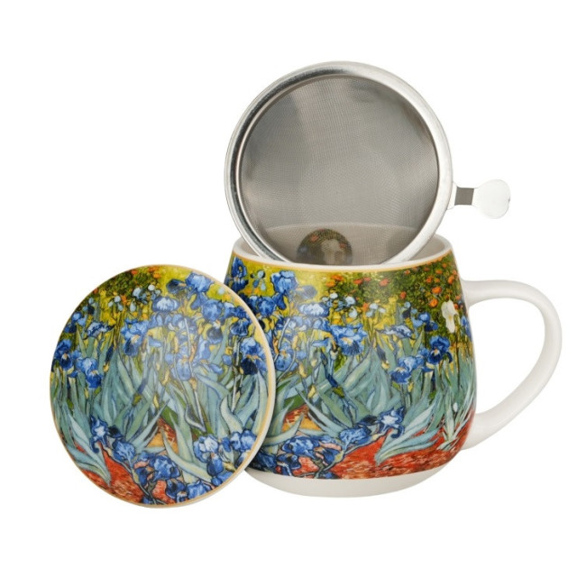 Kubek z zaparzaczem Van Gogh Irysy 430 ml DUO