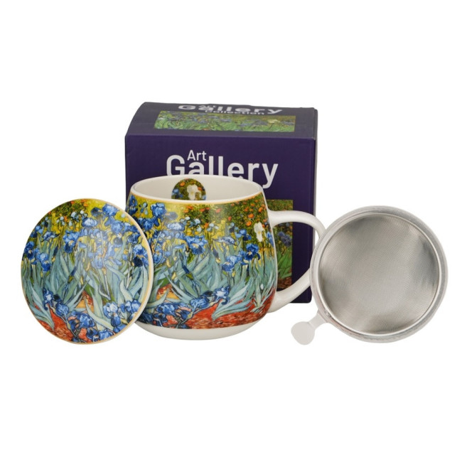 Kubek z zaparzaczem Van Gogh Irysy 430 ml DUO