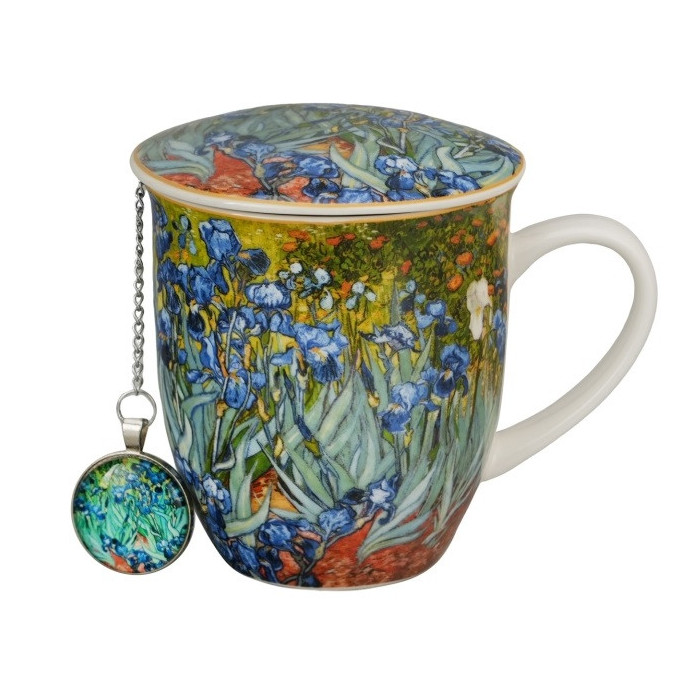 Kubek z zaparzaczem Van Gogh Irysy 400 ml DUO