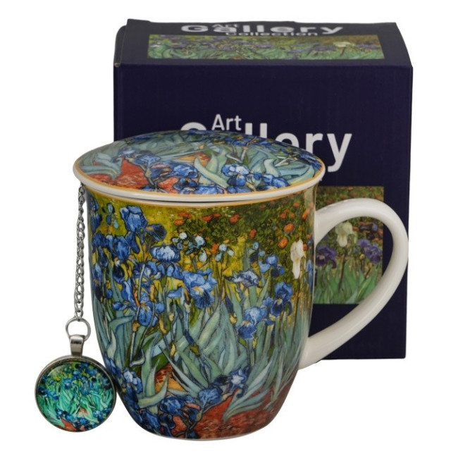 Kubek z zaparzaczem Van Gogh Irysy 400 ml DUO