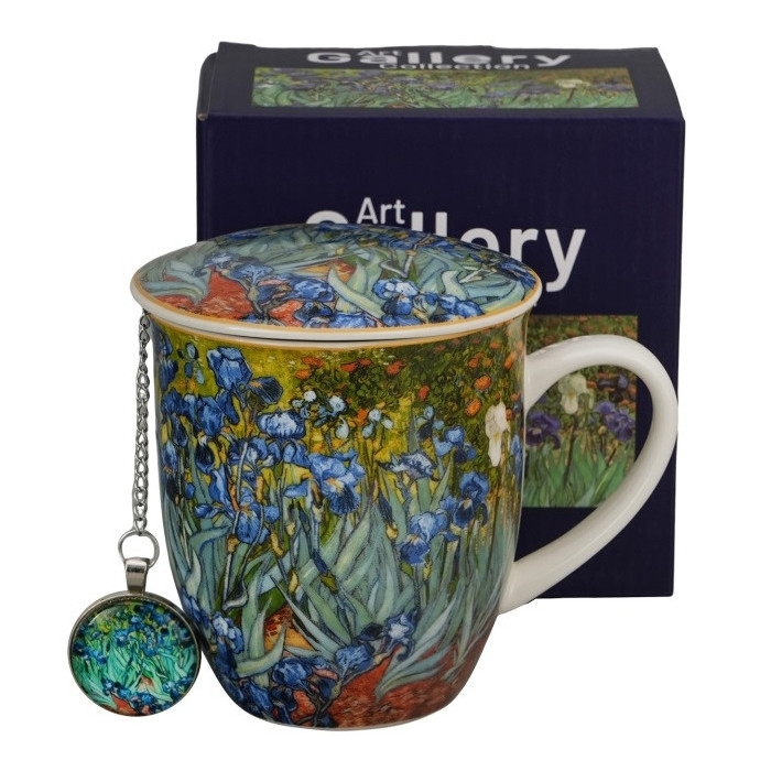 Kubek z zaparzaczem Van Gogh Irysy 400 ml DUO
