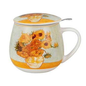 Kubek z zaparzaczem Van Gogh Słoneczniki 430 ml DUO 2