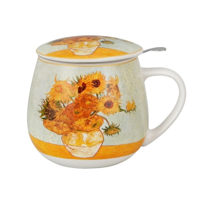 Kubek z zaparzaczem Van Gogh Słoneczniki 430 ml DUO