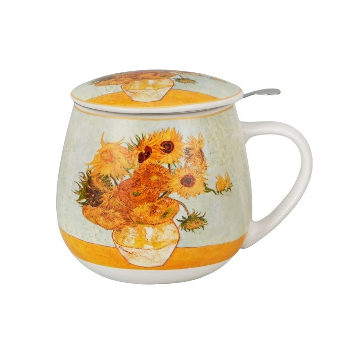 Kubek z zaparzaczem Van Gogh Słoneczniki 430 ml DUO