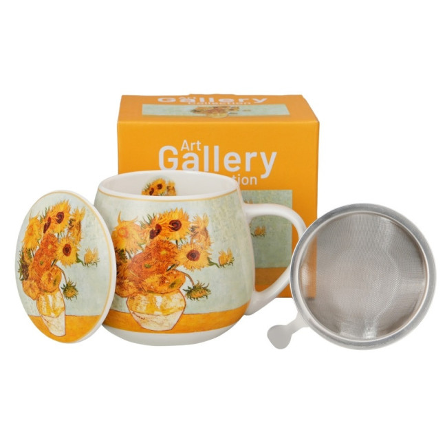 Kubek z zaparzaczem Van Gogh Słoneczniki 430 ml DUO