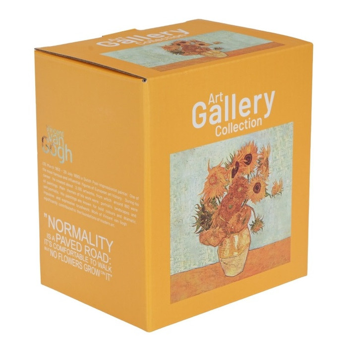 Szklany kubek z zaparzaczem Van Gogh Słoneczniki 350 ml DUO