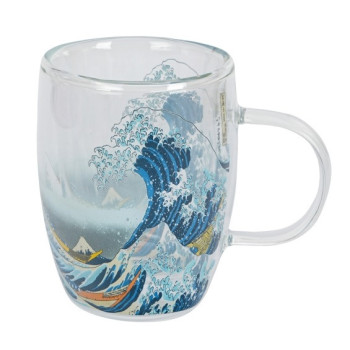 Szklany kubek Hokusai Wielka Fala 350 ml DUO