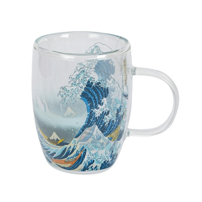 Szklany kubek Hokusai Wielka Fala 350 ml DUO