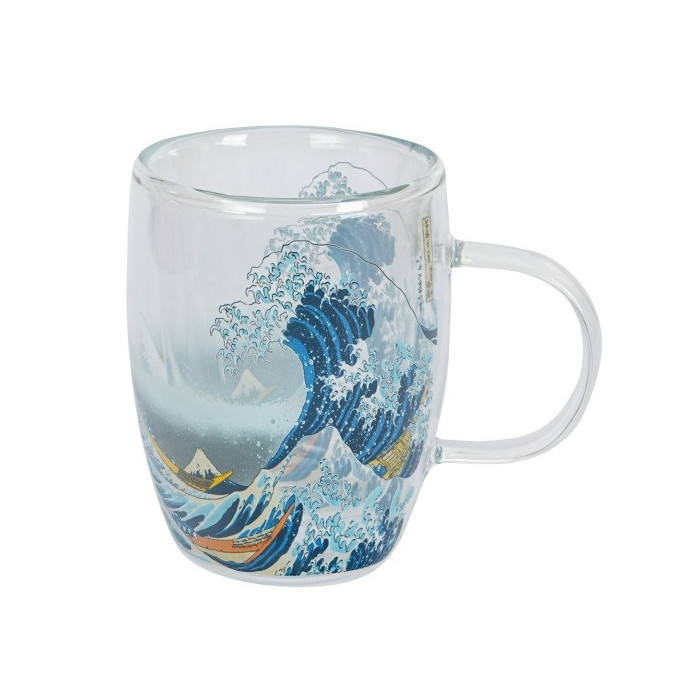 Szklany kubek Hokusai Wielka Fala 350 ml DUO