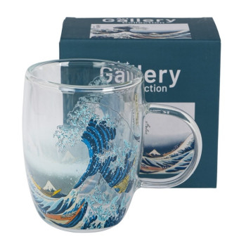 Szklany kubek Hokusai Wielka Fala 350 ml DUO 2