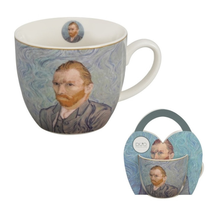 Kubek w koszyczku Van Gogh Autoportret 460 ml DUO
