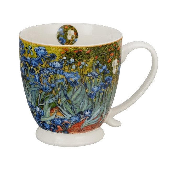 Kubek na stopce Van Gogh Irysy 510 ml DUO