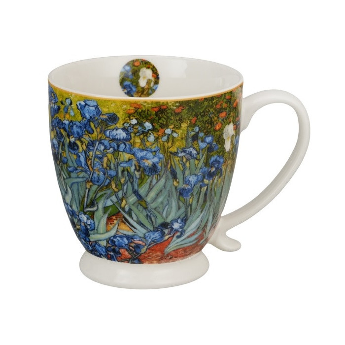 Kubek na stopce Van Gogh Irysy 510 ml DUO