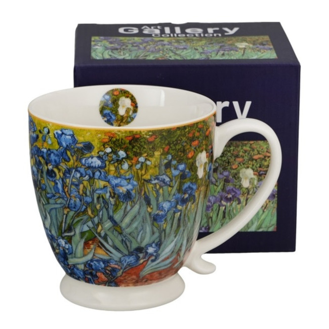 Kubek na stopce Van Gogh Irysy 510 ml DUO