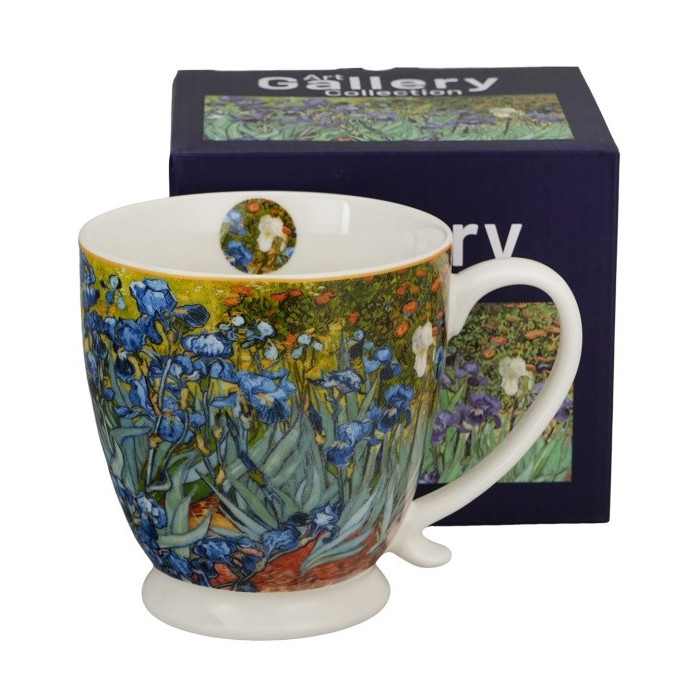 Kubek na stopce Van Gogh Irysy 510 ml DUO