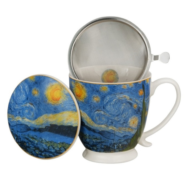 Kubek z zaparzaczem Van Gogh Gwiaździsta Noc 510 ml DUO