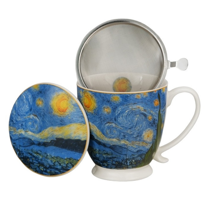 Kubek z zaparzaczem Van Gogh Gwiaździsta Noc 510 ml DUO