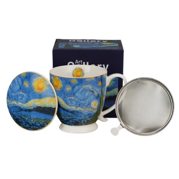 Kubek z zaparzaczem Van Gogh Gwiaździsta Noc 510 ml DUO 2