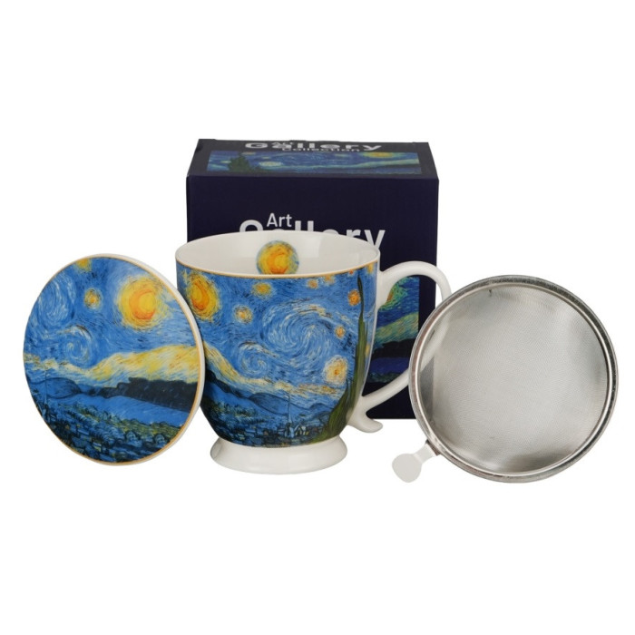 Kubek z zaparzaczem Van Gogh Gwiaździsta Noc 510 ml DUO