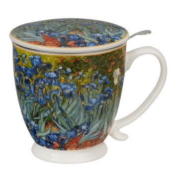Kubek z zaparzaczem Van Gogh Irysy 510 ml DUO