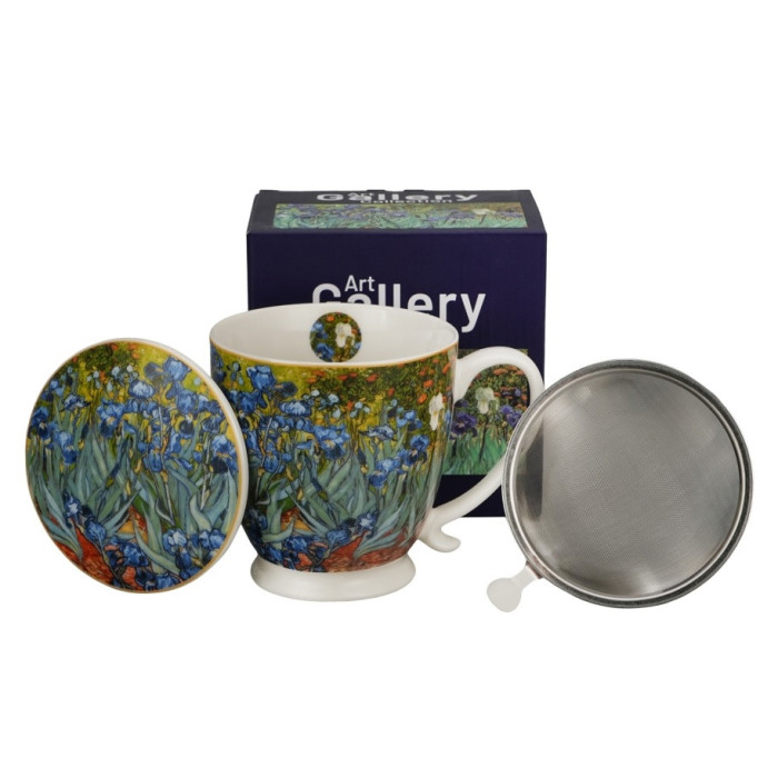 Kubek z zaparzaczem Van Gogh Irysy 510 ml DUO