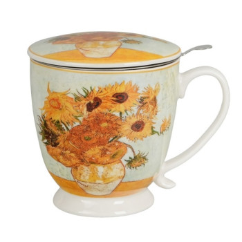 Kubek z zaparzaczem Van Gogh Słoneczniki 510 ml DUO