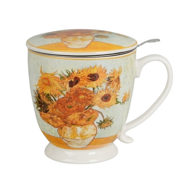 Kubek z zaparzaczem Van Gogh Słoneczniki 510 ml DUO